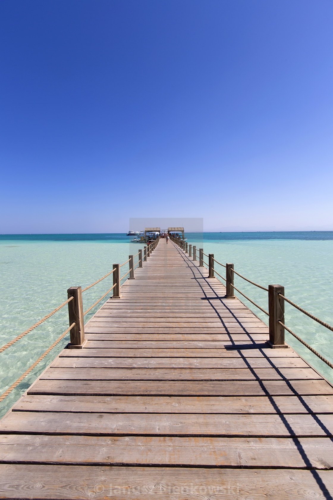 "Pier on the Giftun island in Egypt" stock image