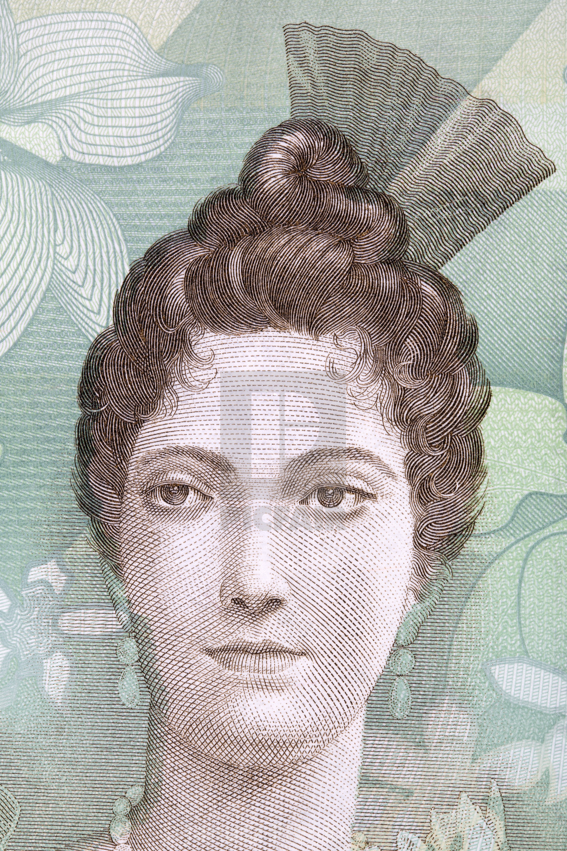 "Luisa Caceres de Arismendi portrait from Venezuelan money" stock image