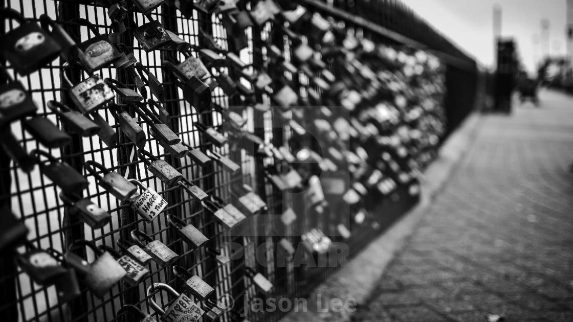 "Padlocks" by Jason Lee - £25.00 "Padlocks" stock image