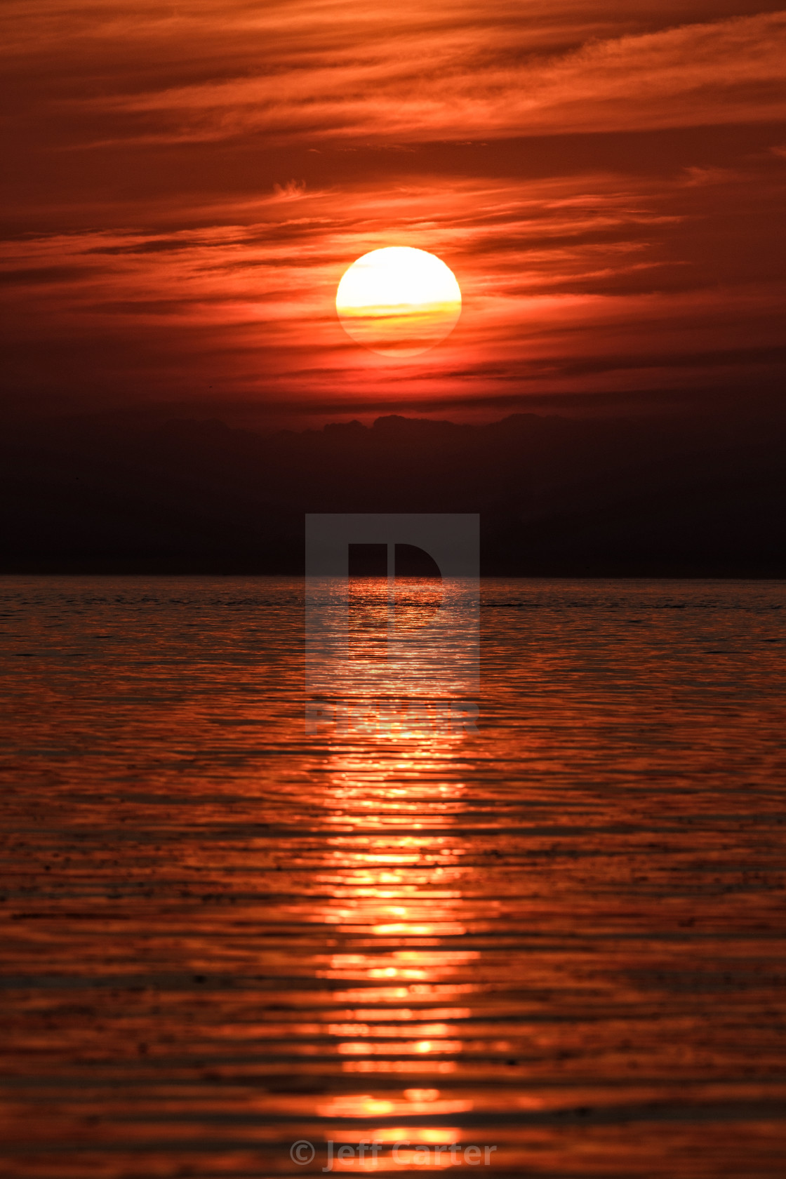 "Barns Ness Sunrise" stock image