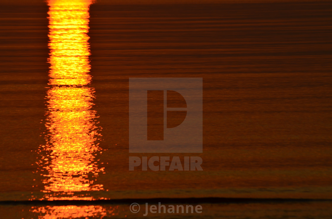 "Flamming Orange Sunrise" stock image