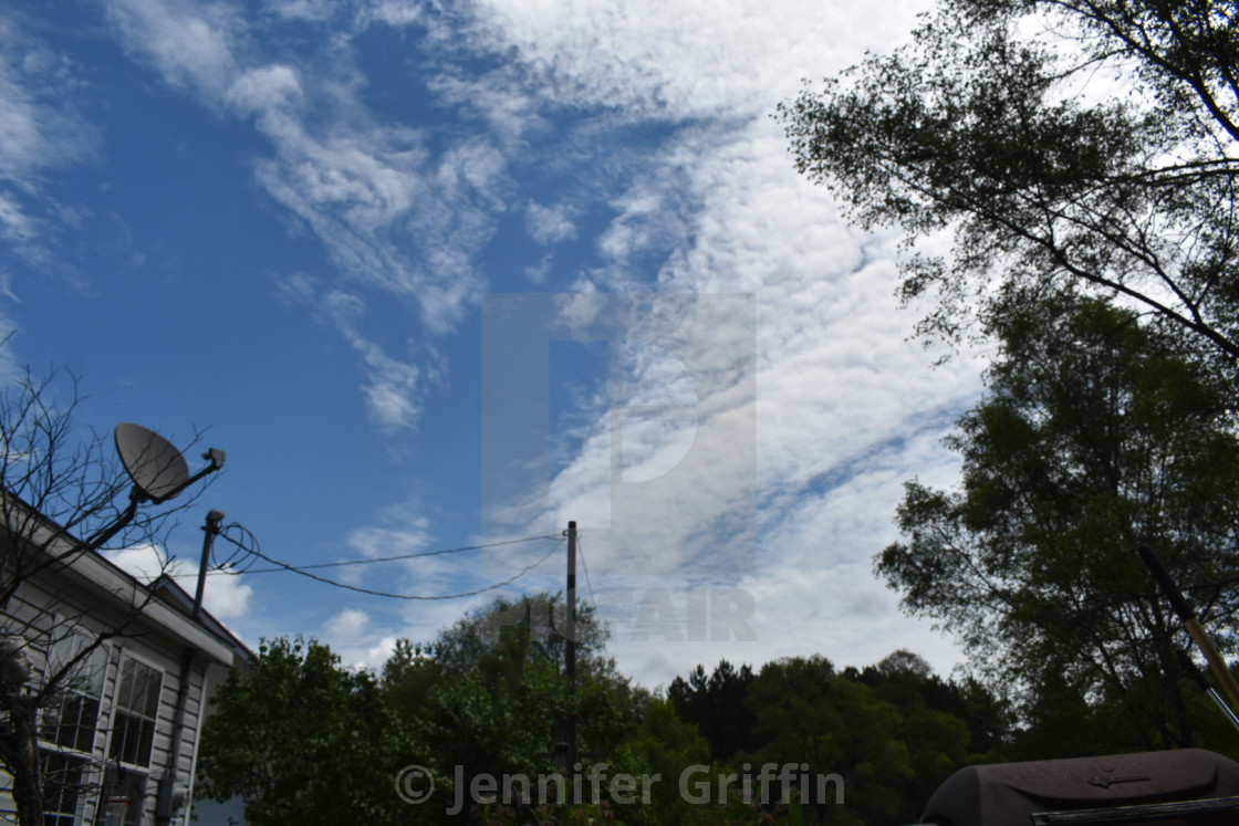 "Pictures in the Sky" stock image