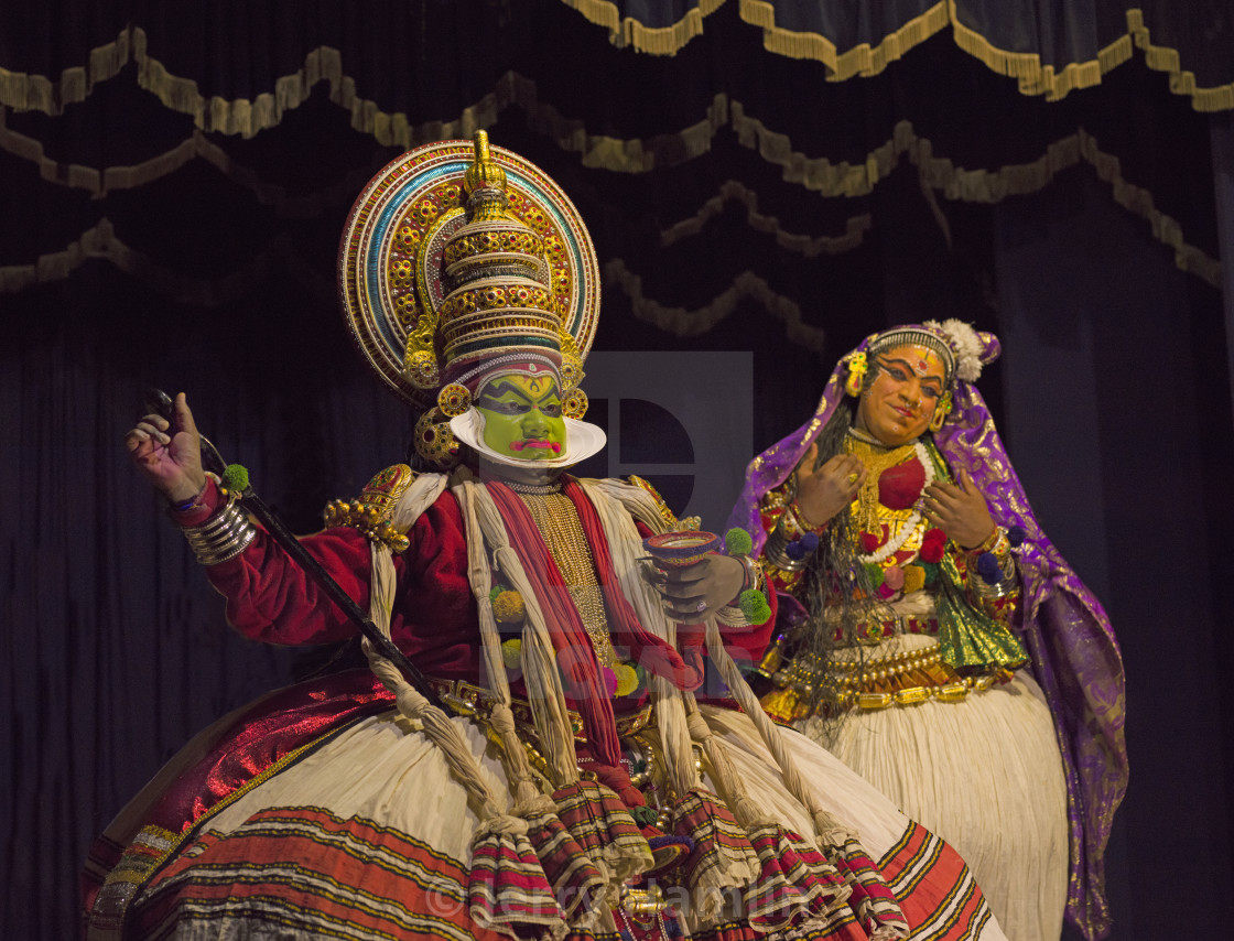 "Kathakali Dancers" stock image