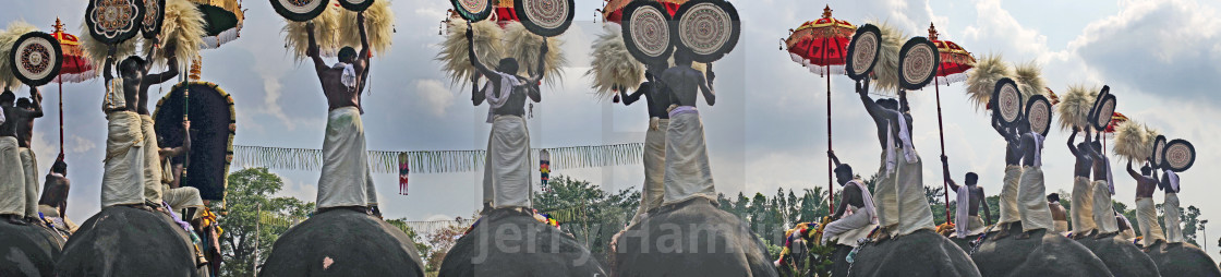 "Tributes at Thrissur Pooram" stock image