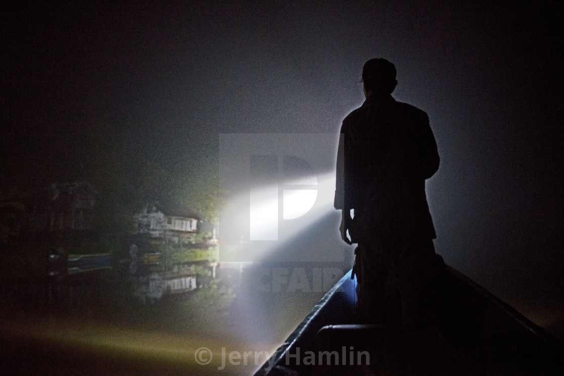 "Arrival at Night" stock image