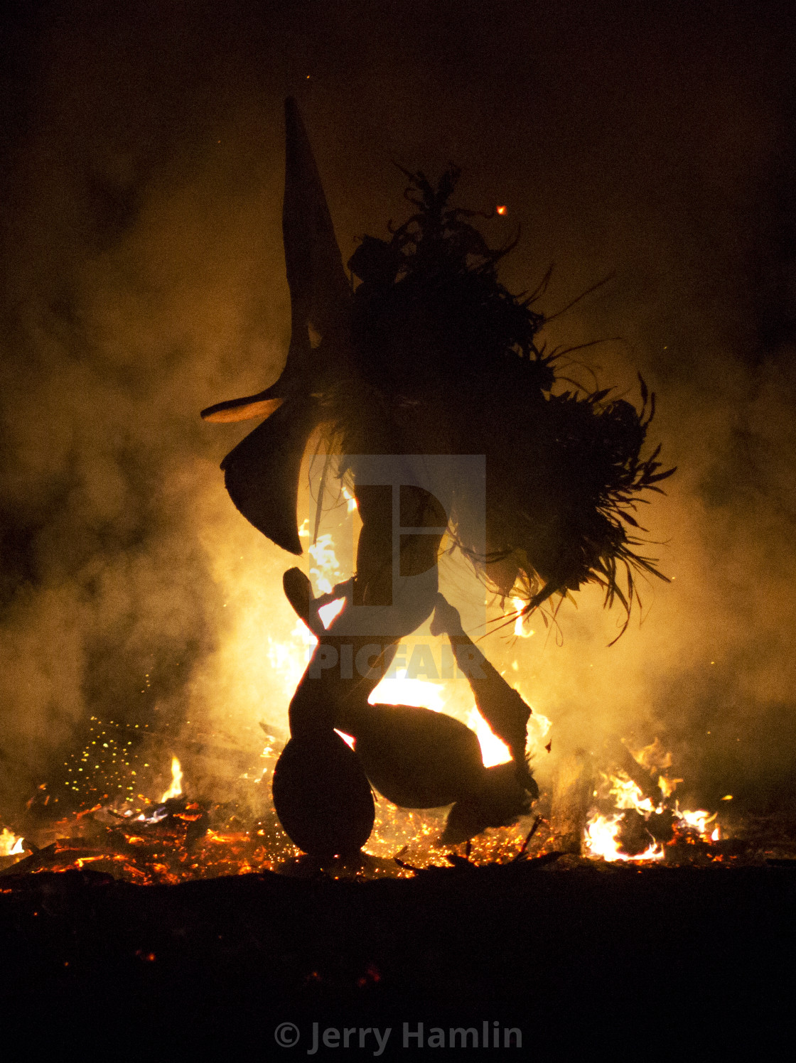 "Baining Fire Dancer" stock image