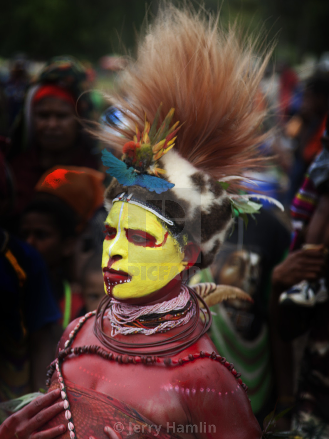 "Huli Woman" stock image