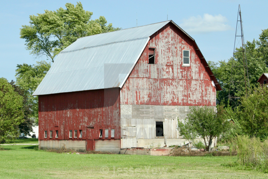 "Weatherbeaten Barn" stock image