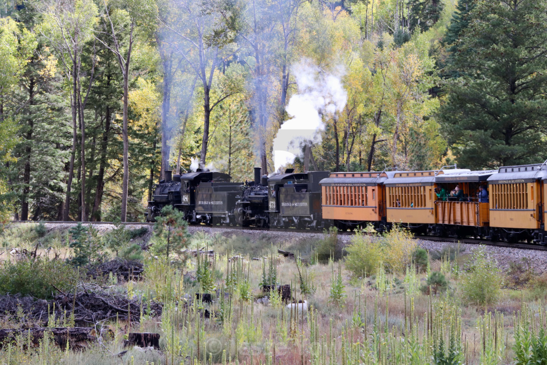 "Durango-Silverton Double Header" stock image