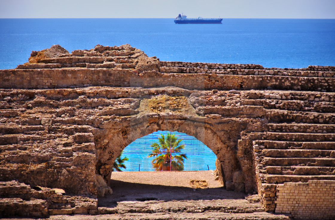 "Passing By the Amphitheatre" stock image