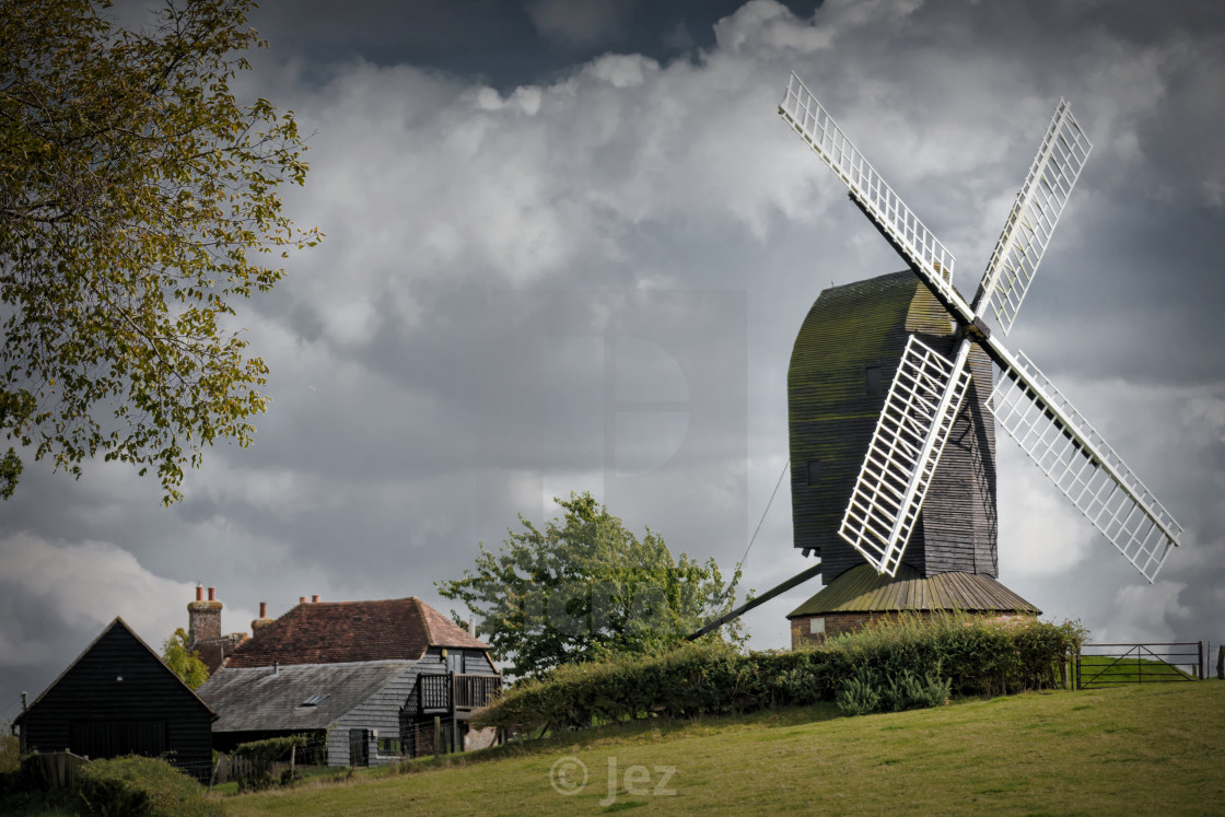 "Rolvenden Windmill" stock image