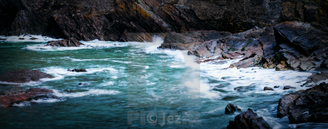 "On the rocks" stock image