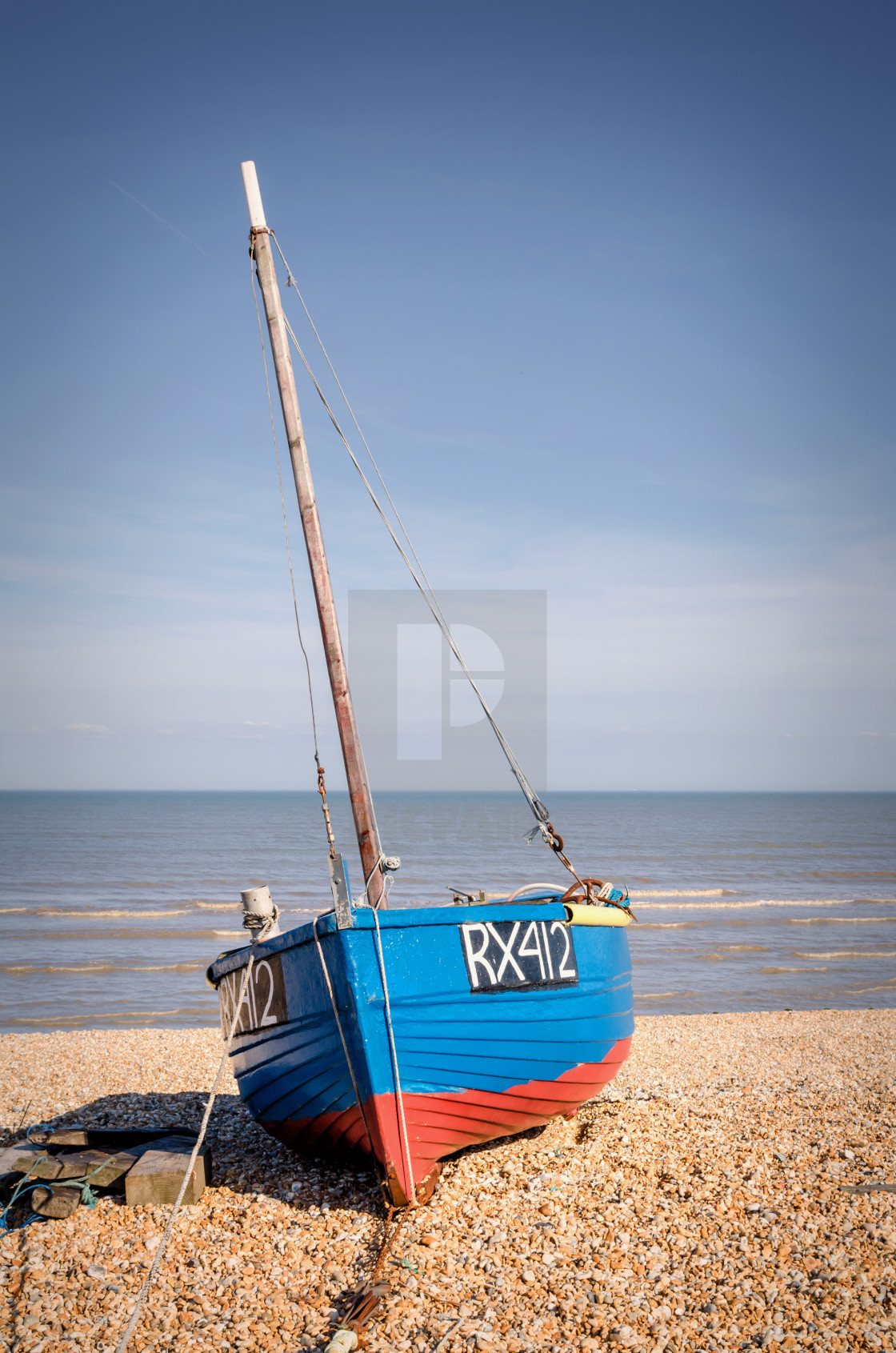 "Boat on beach" stock image