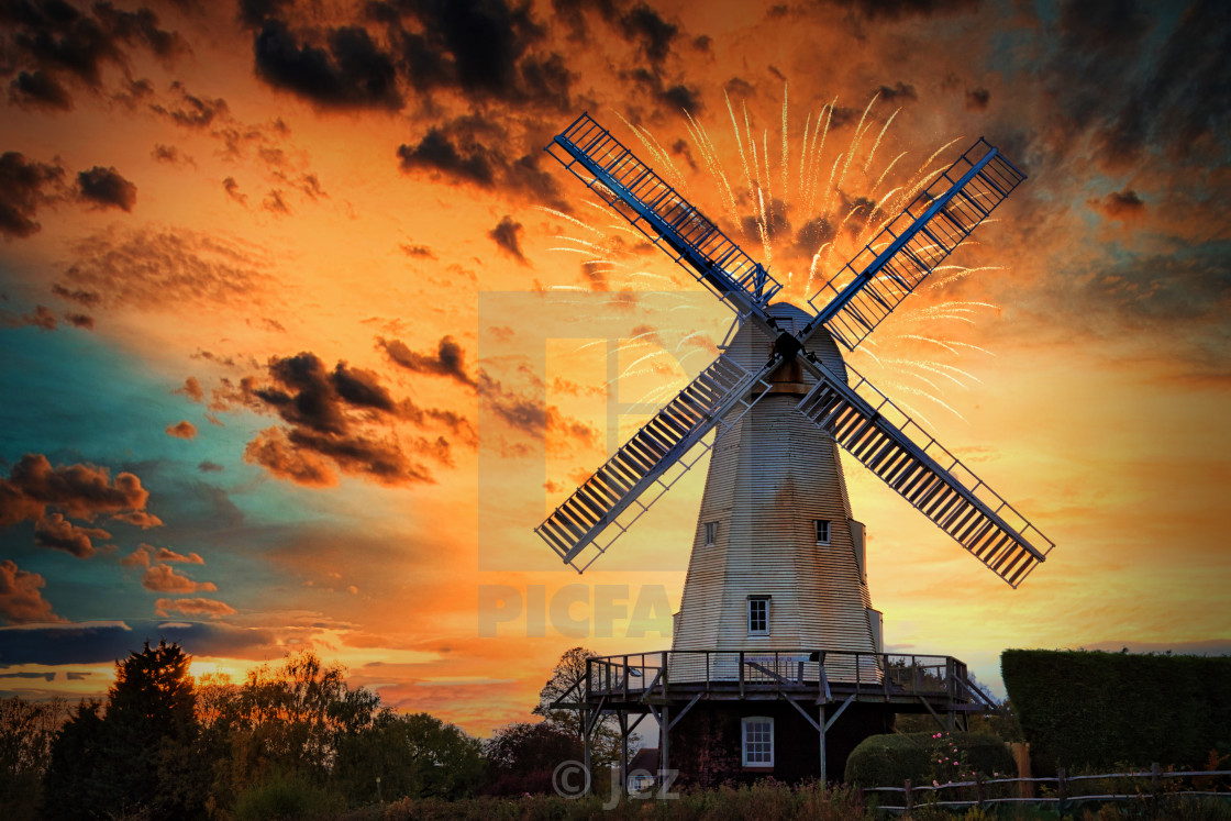 "Woodchurch Mill" stock image