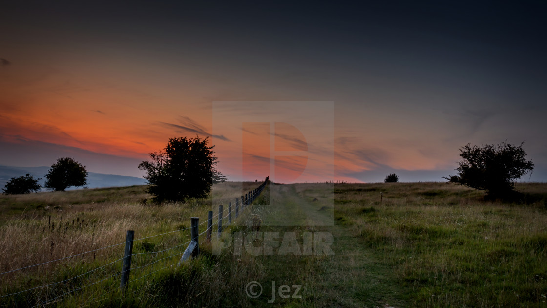 "A beautiful sunset" stock image