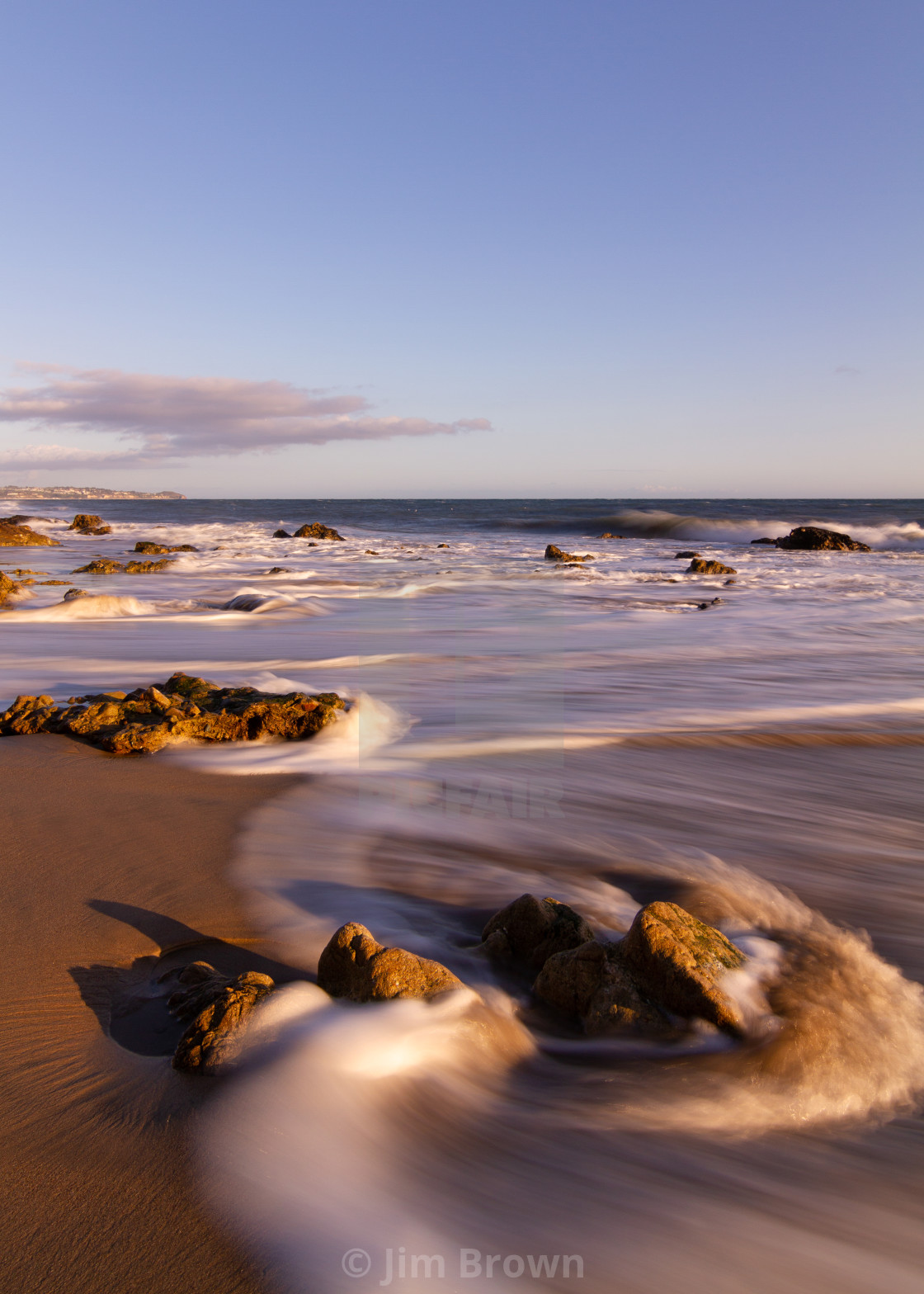 "Waves along the coast" by Jim Brown - £10.00 "Waves along the coast" stock image