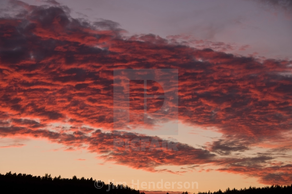 "Deeside June Sunset" stock image