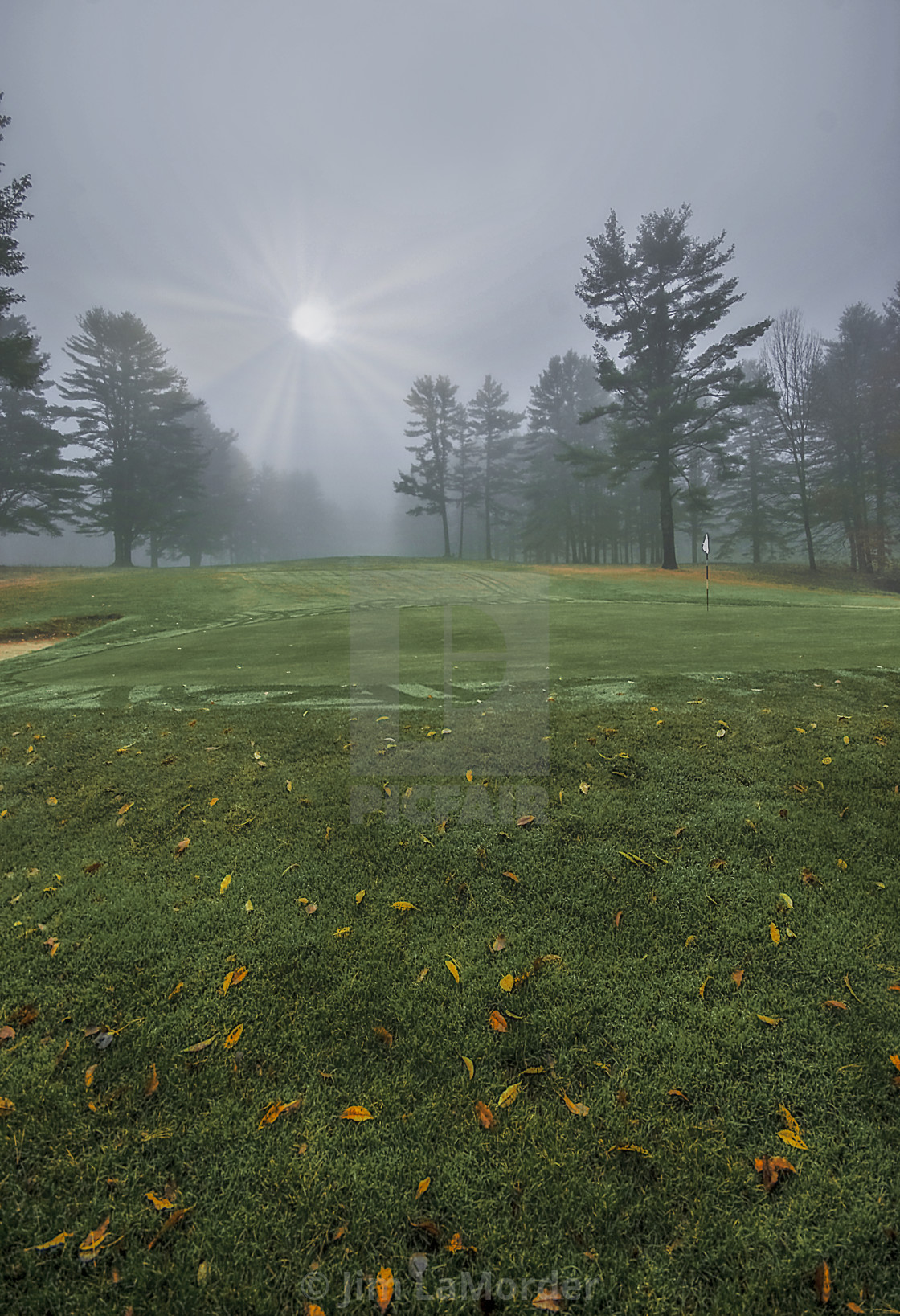 "Fog came in that morning" stock image