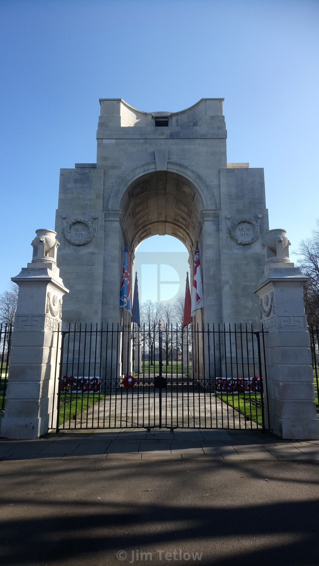 "Lutyens' Arch of Remembrance" stock image