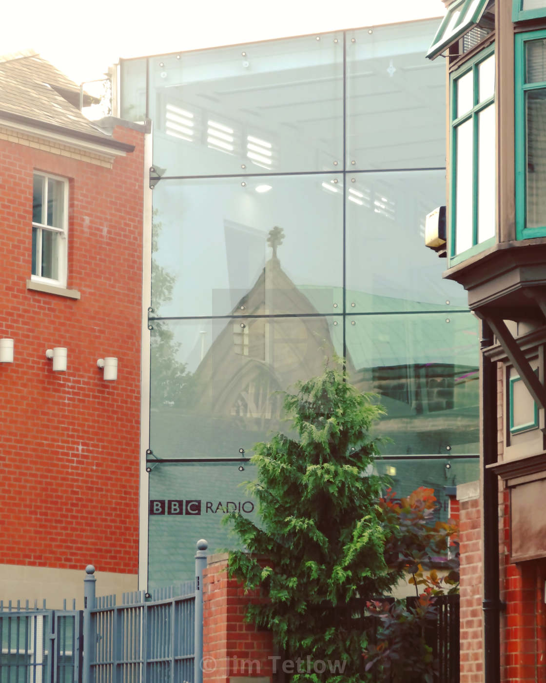 "BBC Leicester Window" stock image