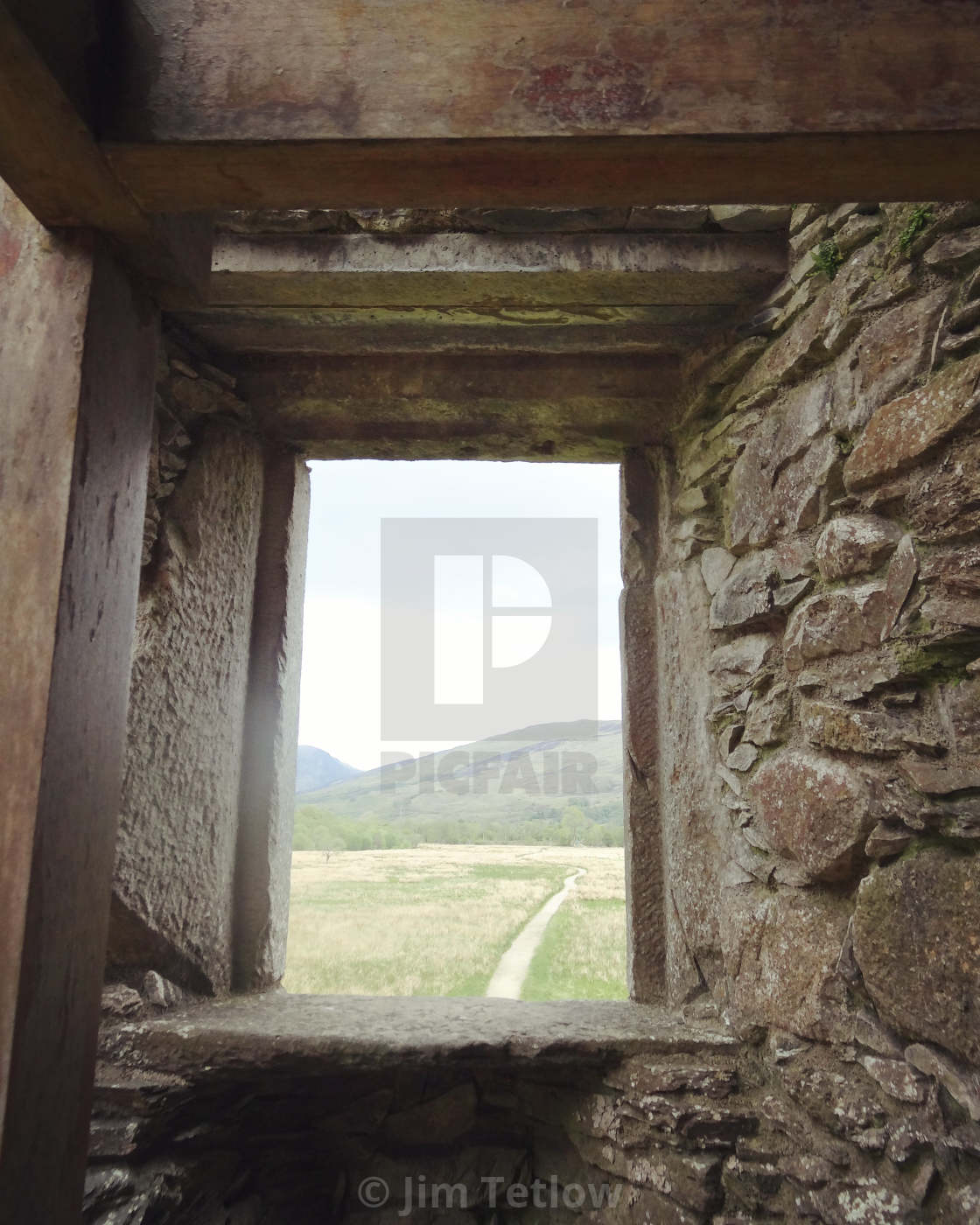 "Kilchurn Castle Window" stock image