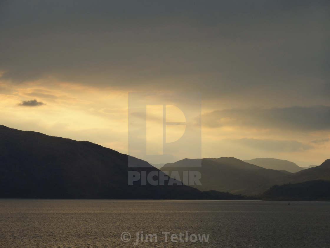 "Loch Linnhe at Sunset" stock image