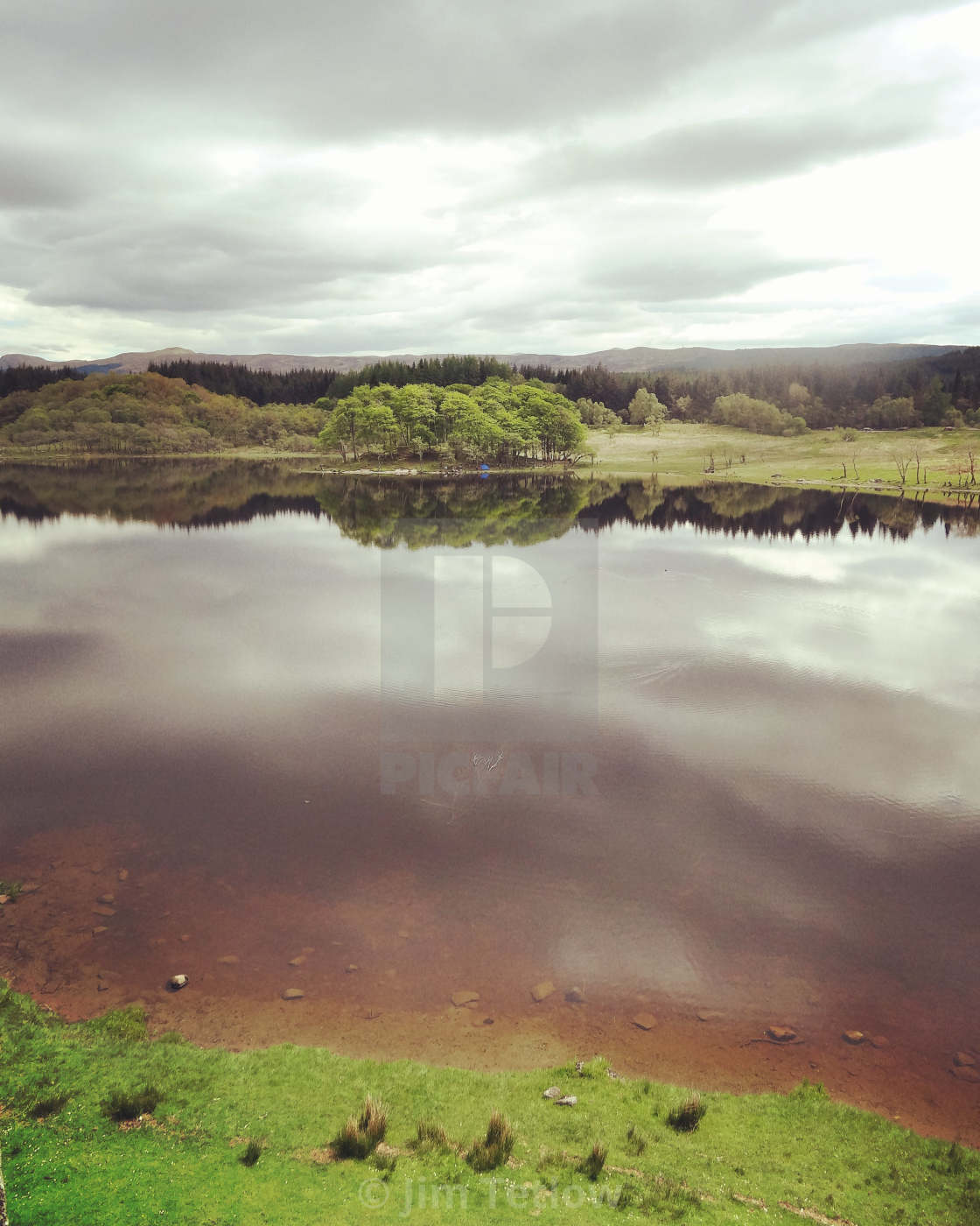 "Loch Awe from Kilchurn Castle" stock image