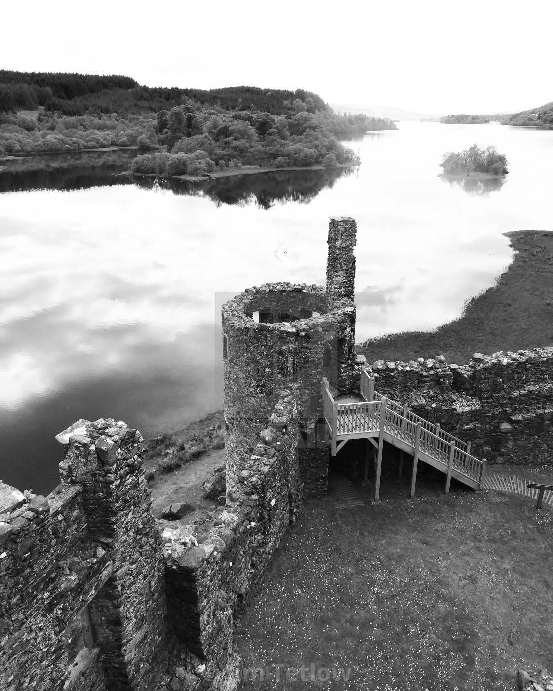 "Loch Awe from Kilchurn Castle" stock image