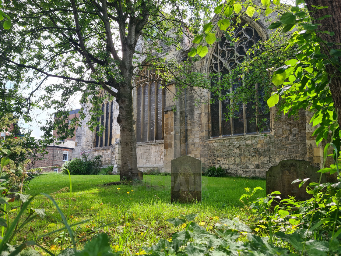 "Graveyard in the afternoon sun" stock image