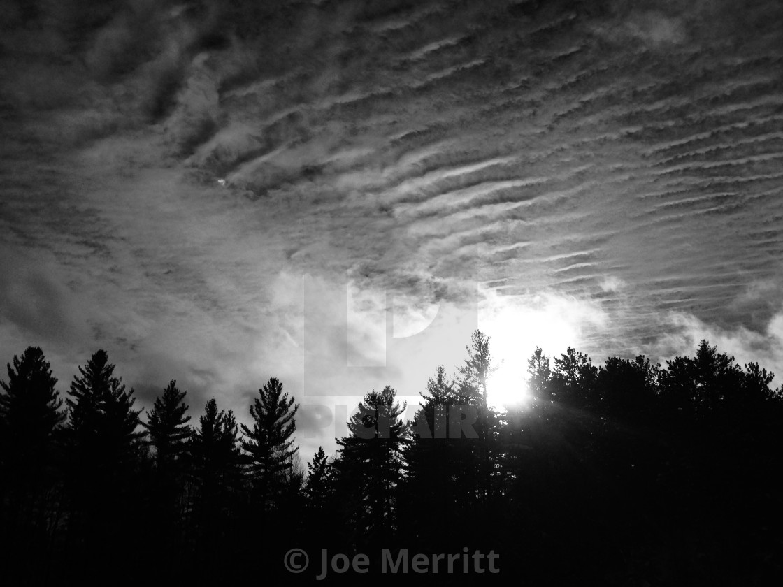 "Shattered clouds..." stock image