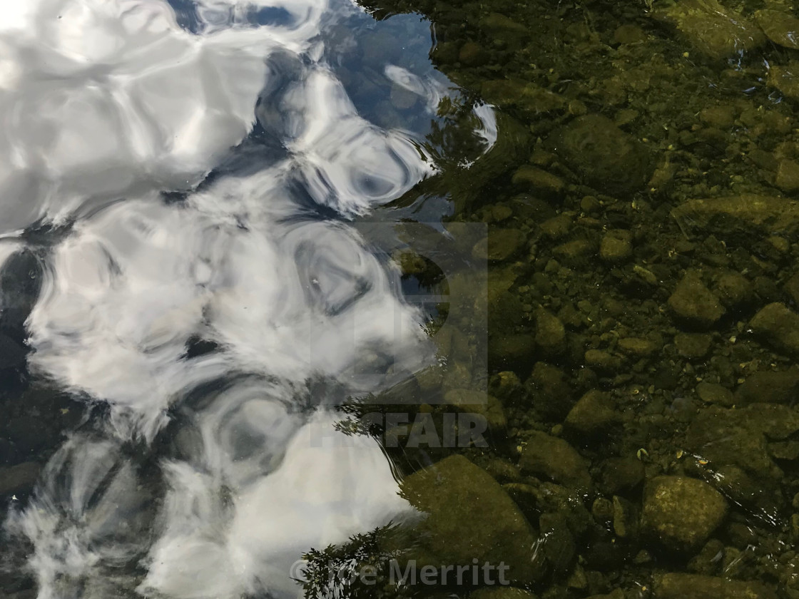 "When sky meets water..." stock image