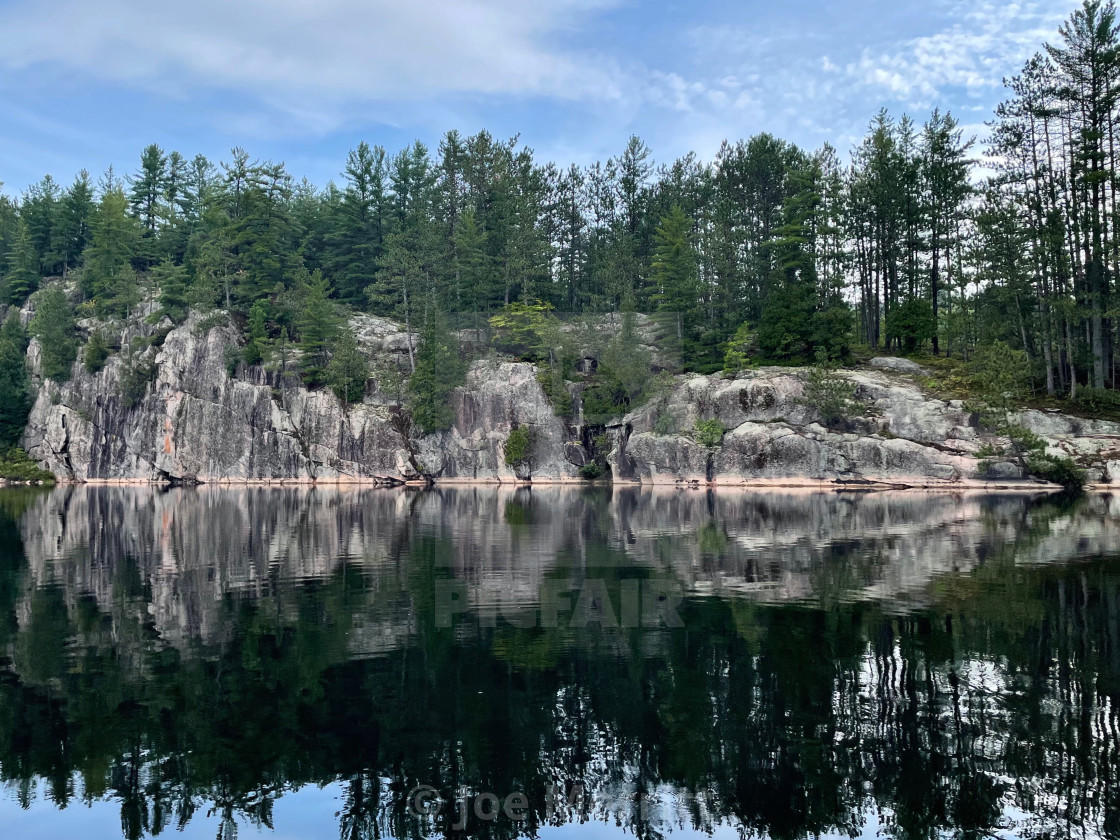 "Shielded, by the Canadian Shield…" stock image