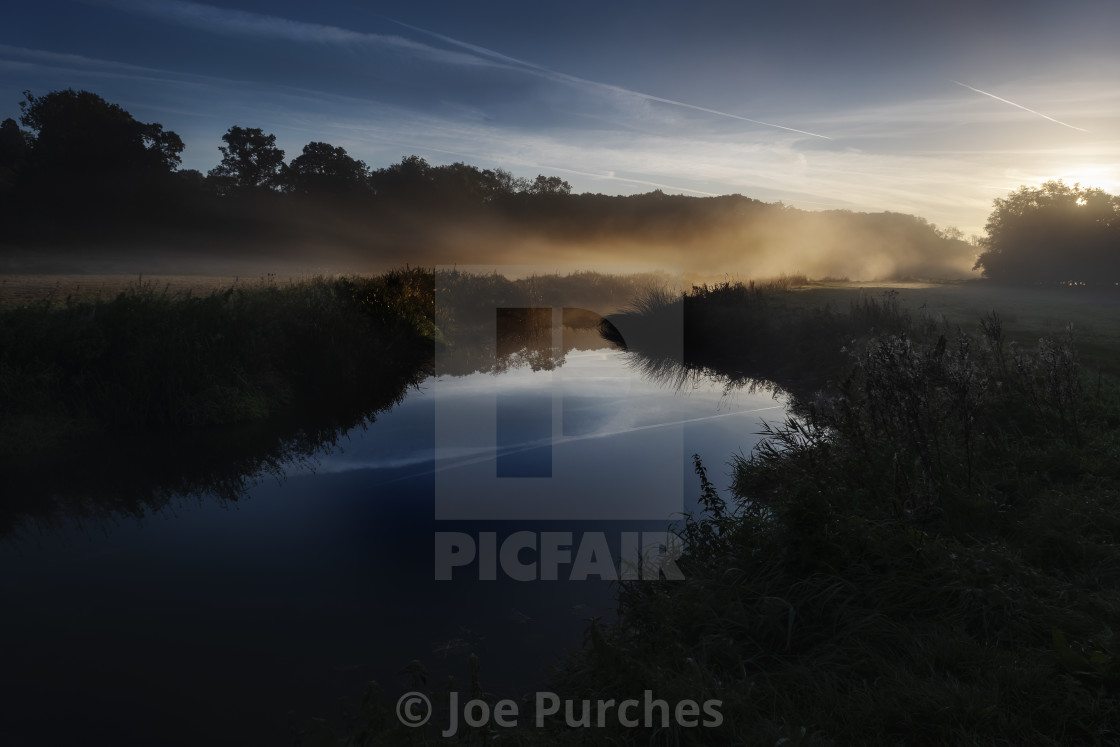 "River Adur at Sakeham Farm" stock image