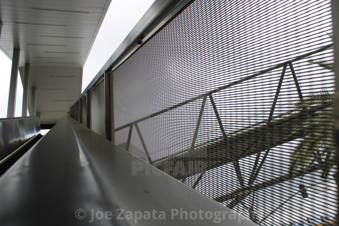 "Escalator Going Up" stock image