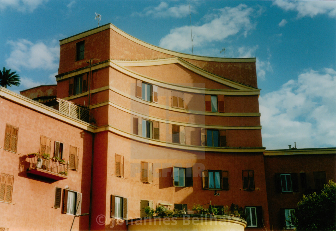"Palazzo from the 1930s, Garbatella" by Johannes Beilharz - £12.40 "Palazzo from the 1930s, Garbatella" stock image