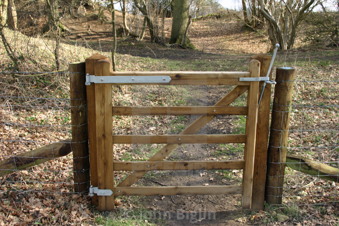 "Small wooden gate" stock image