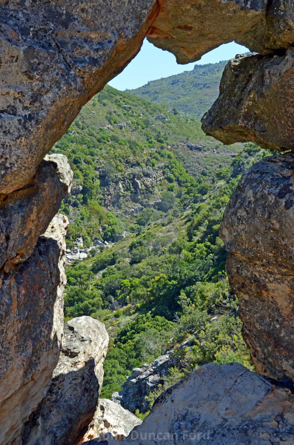 "Bain's Kloof Window" stock image