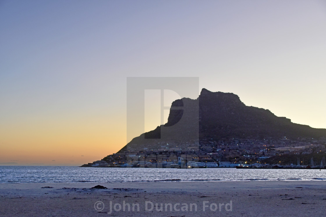 "Hout Bay, late evening" stock image