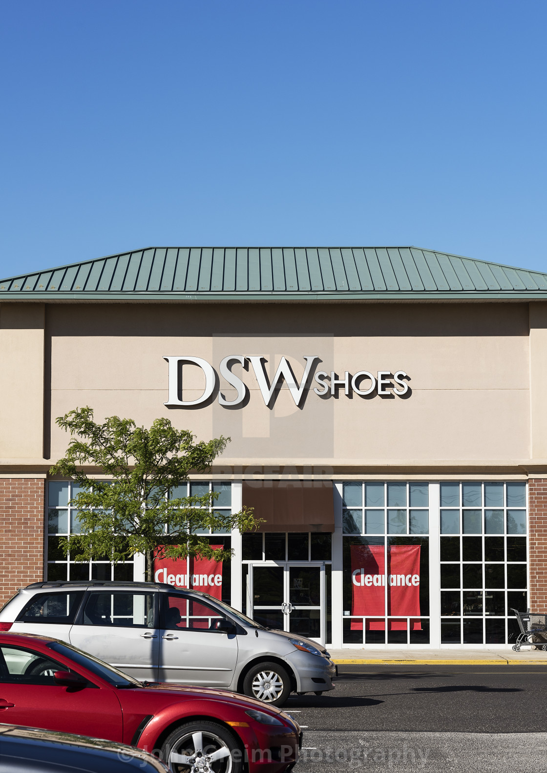 "DSW Shoes store exterior, Mt Laural, New Jersey, USA" stock image