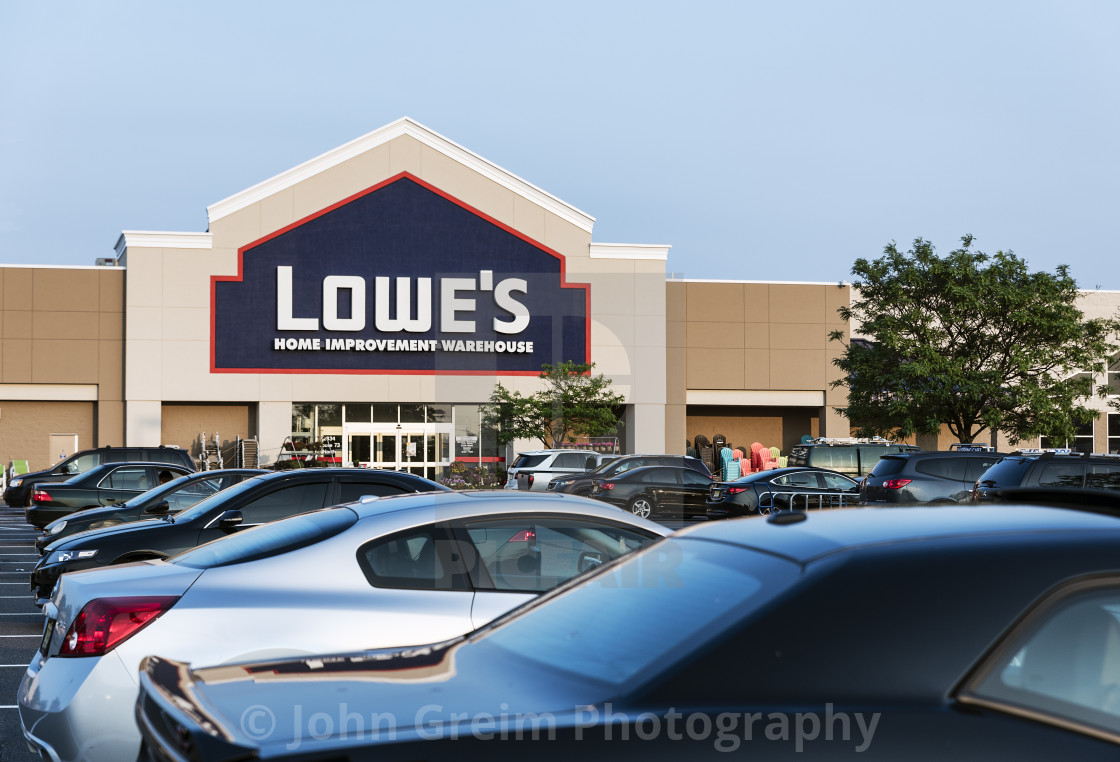 "Lowe's home improvement superstore." stock image