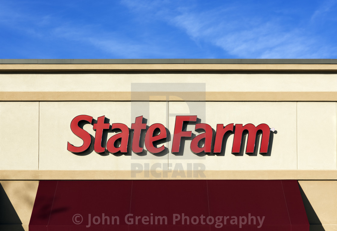 "State Farm Insurance retail office." stock image