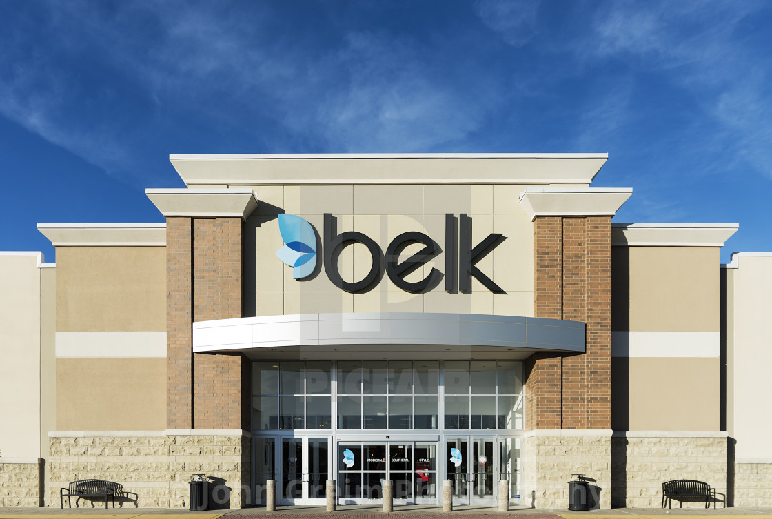 "Belk department store exterior." stock image