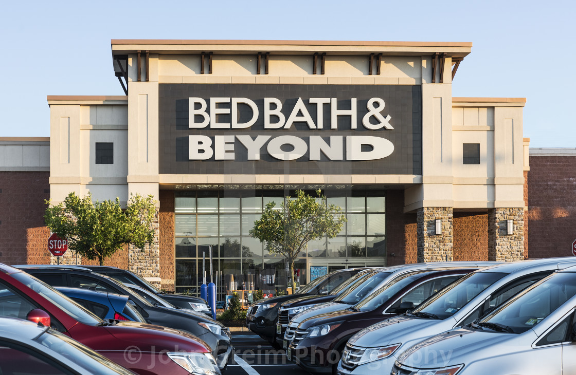 "Bed Bath and Beyond retail store." stock image