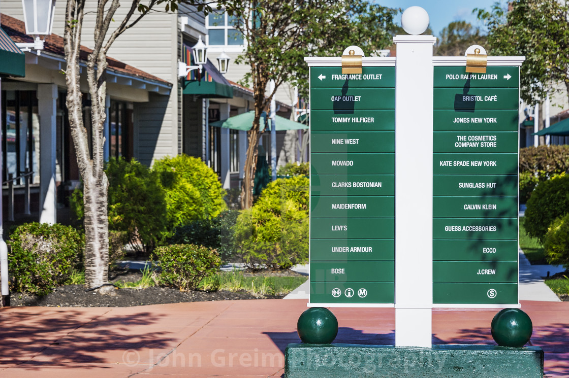 Outlet stores at Clinton Crossing, Connecticut, USA - License, download or  print for £ | Photos | Picfair