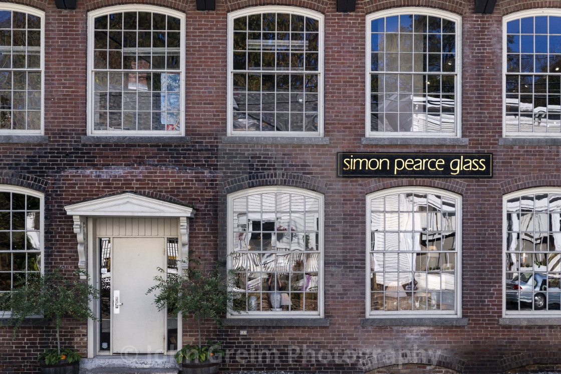 "Simon Pierce Glass Studio and gallery" stock image