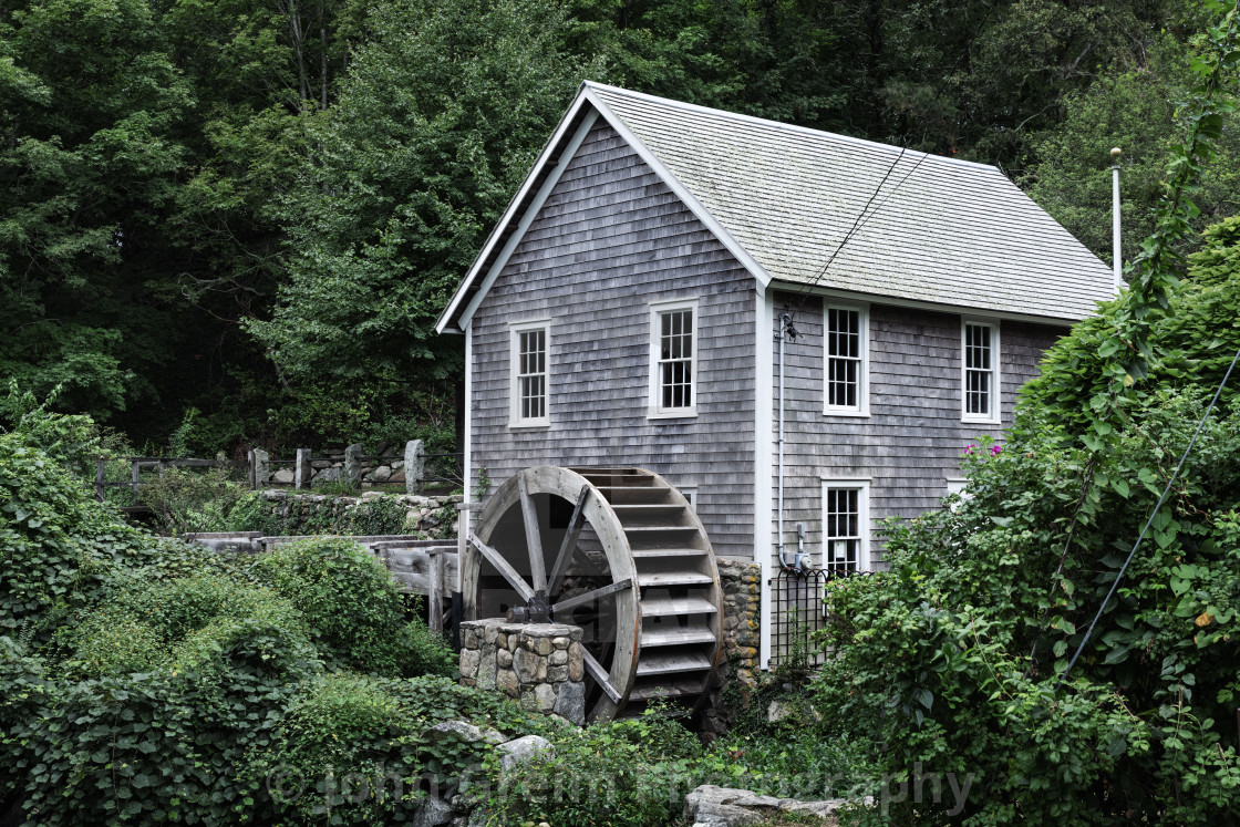 "Stony Brook Grist Mill, Brewster, Cape Cod" stock image