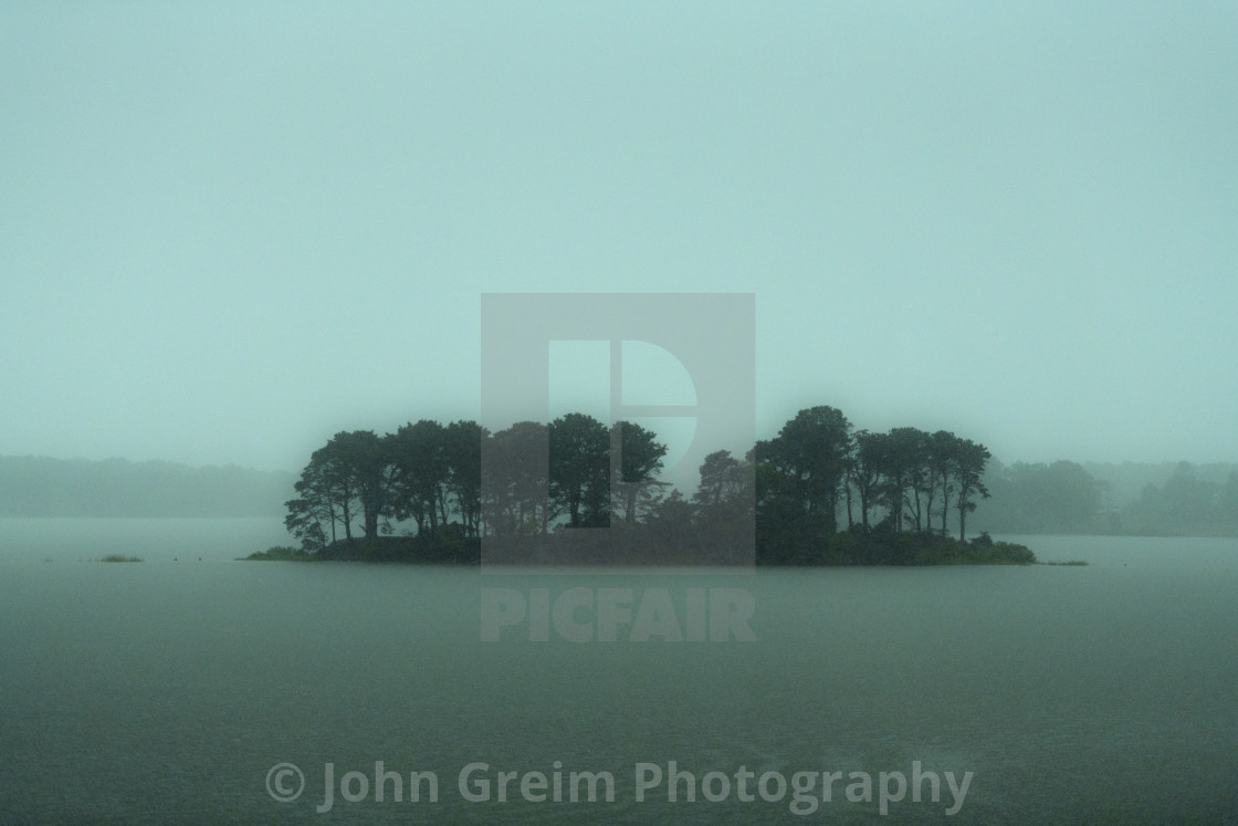 "Swan Pond in overcast light, Dennis Port, Cape Cod" stock image