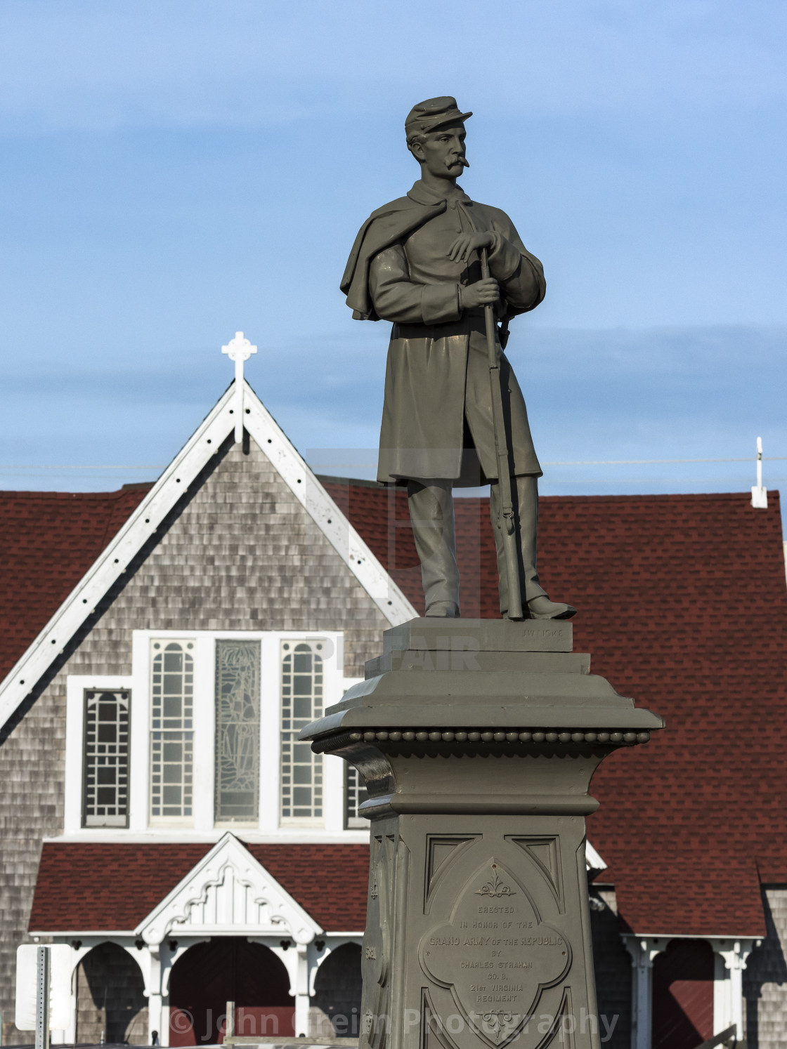 "Civil War memorial, Martha's Vineyard" by John Greim Photography - $14.72 "Civil War memorial, Martha's Vineyard" stock image