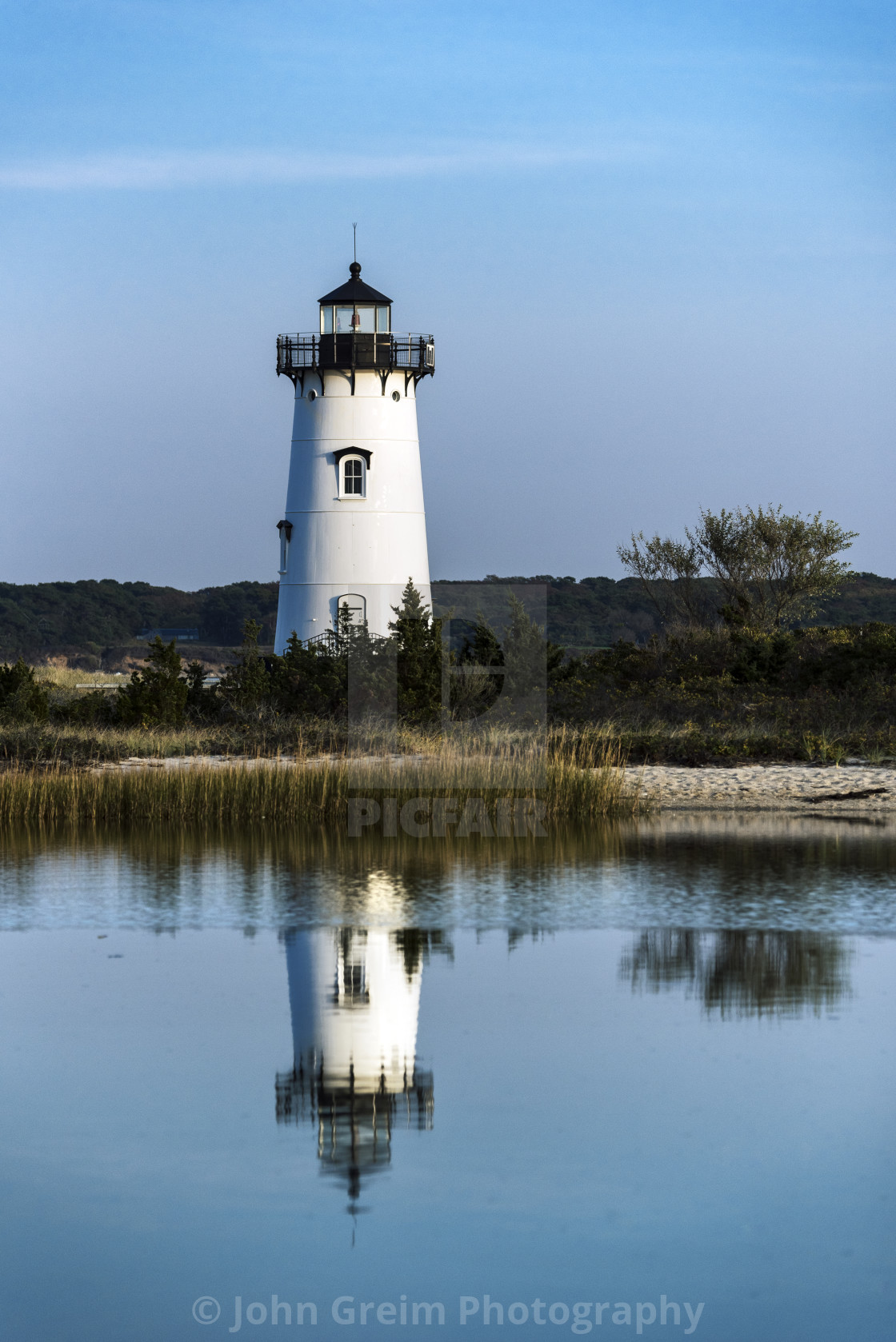 "Scenic Edgartown Lighthouse" stock image