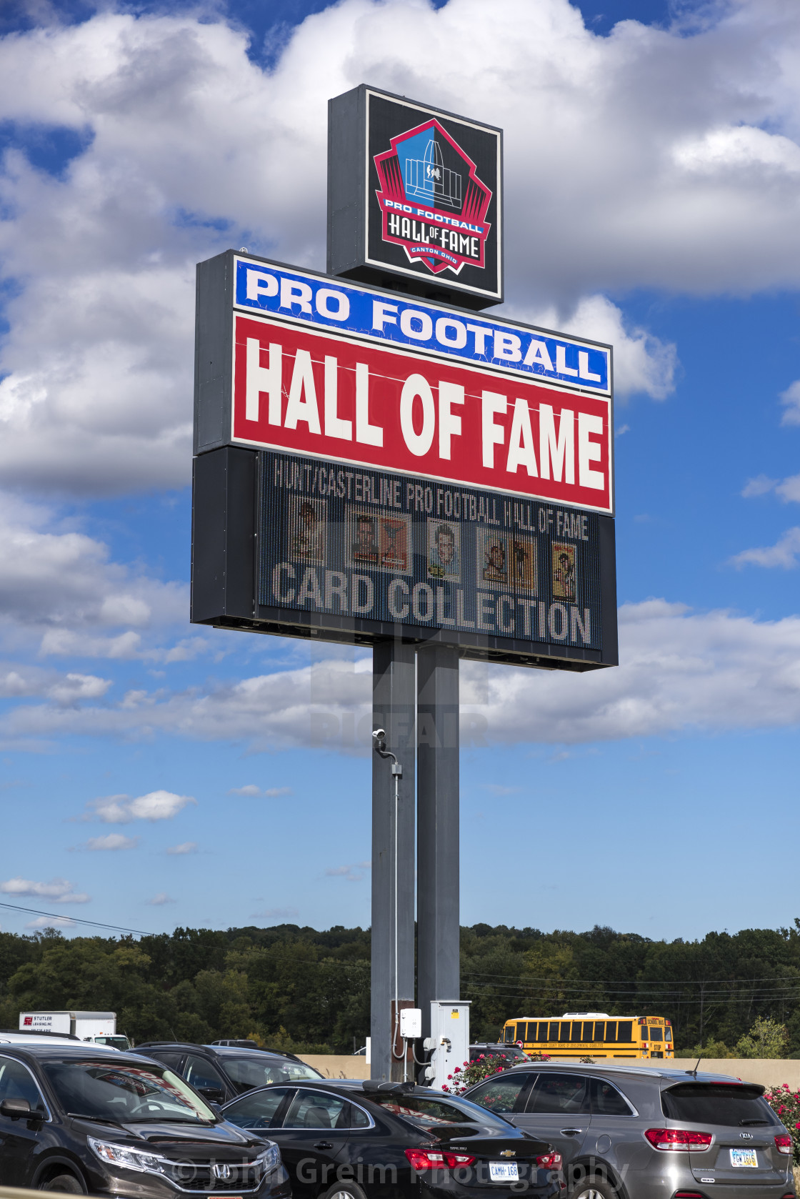 "Pro Football Hall of Fame" stock image